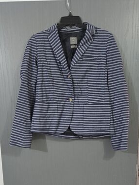 GAP Navy and White Striped Women’s Blazer